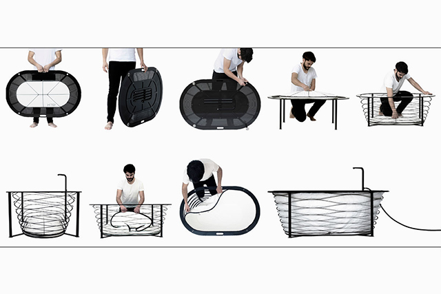 Германы дизайнерын бүтээсэн эвхэгддэг ванн (фото 1)