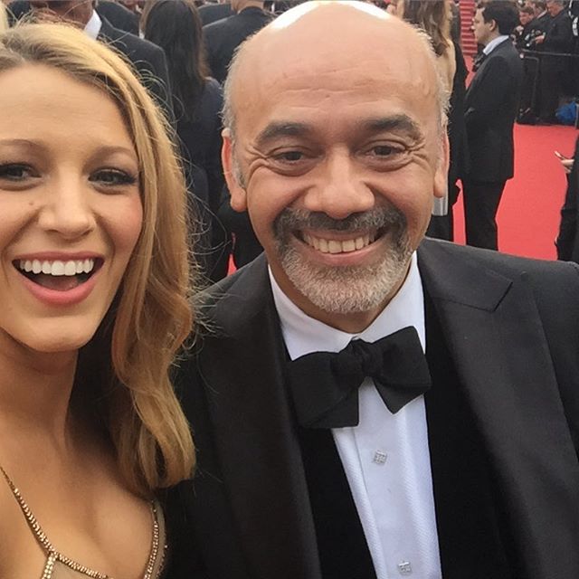 Most handsome man on the carpet as my date. The one and only ... Christian Louboutin      