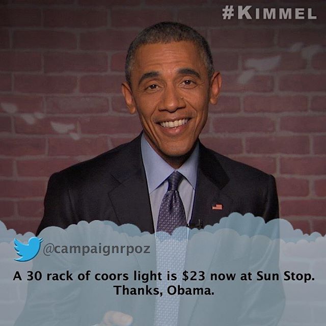 Happy Birthday President @BarackObama! #MeanTweets #ThrowbackThursday #TBT