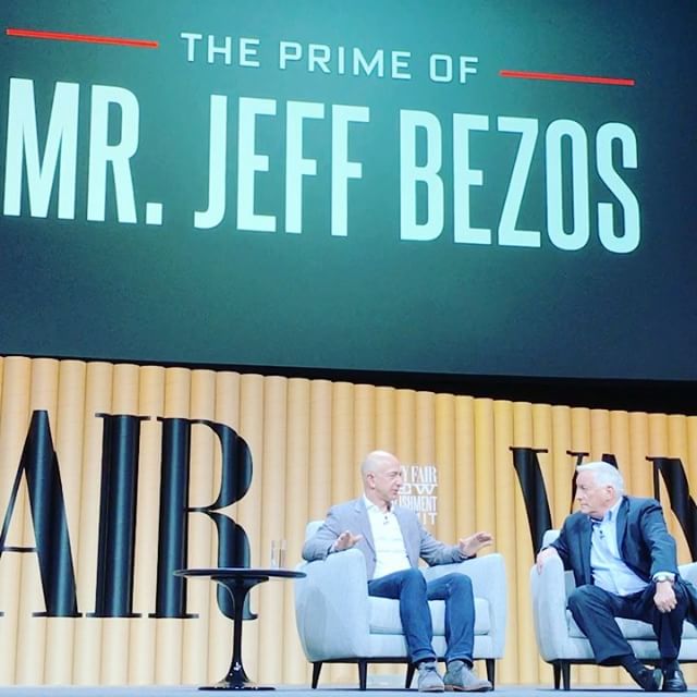 The prime of MR. Jeff Bezos at #VFSummit