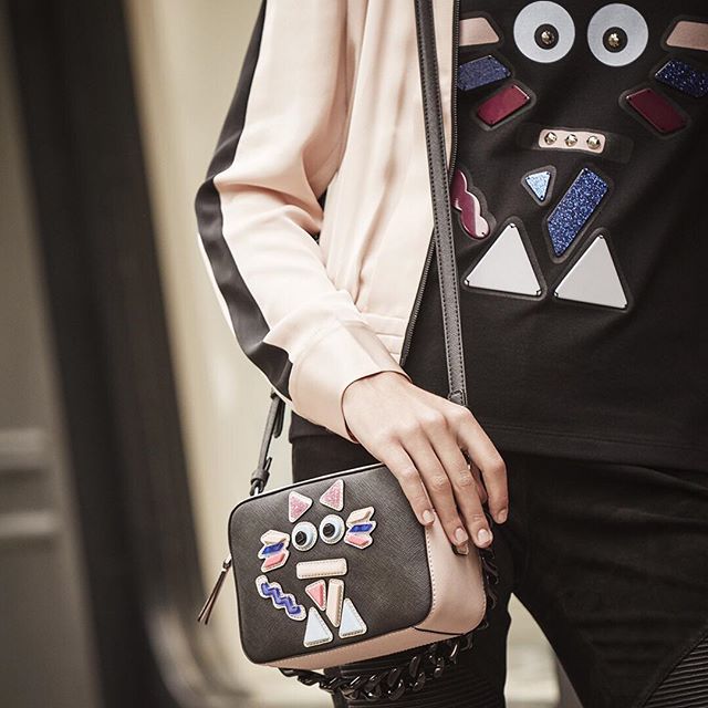 A fun addition to the KARL LAGERFELD family. The patches of geometric plexiglass will give you an extra edge. Shop the collection by clicking the link in our bio    #KARLLAGERFELD