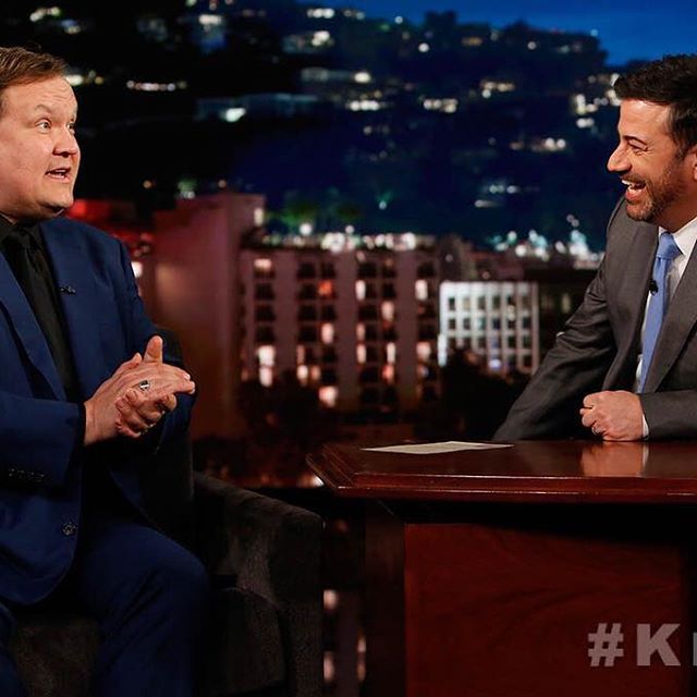 Andy Richter's here & @IamGuillermo's a little jealous