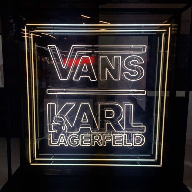 @vansgirls x #KARLLAGERFELD  collaboration was exclusively presented this weekend to the Bread&Butter Festival! Just a few more days before you can discover the whole pieces!