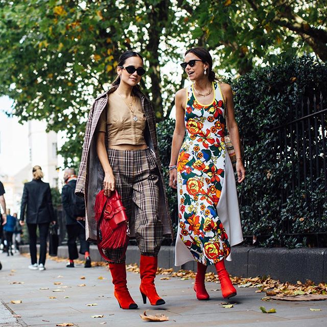 #Autumn's a-comin' in #London town, but we're still loving these #summer-inspired brights seen at #LFW #Buro247Singapore #fashion