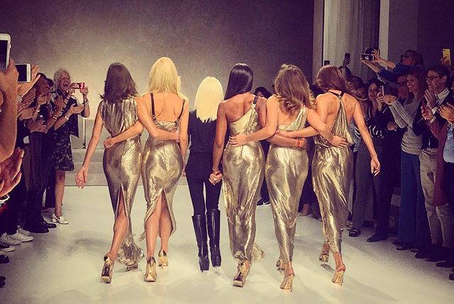 I hate to see 'em leave but I love watching 'em walking away. (But, did they ever really go?) @versace_official       