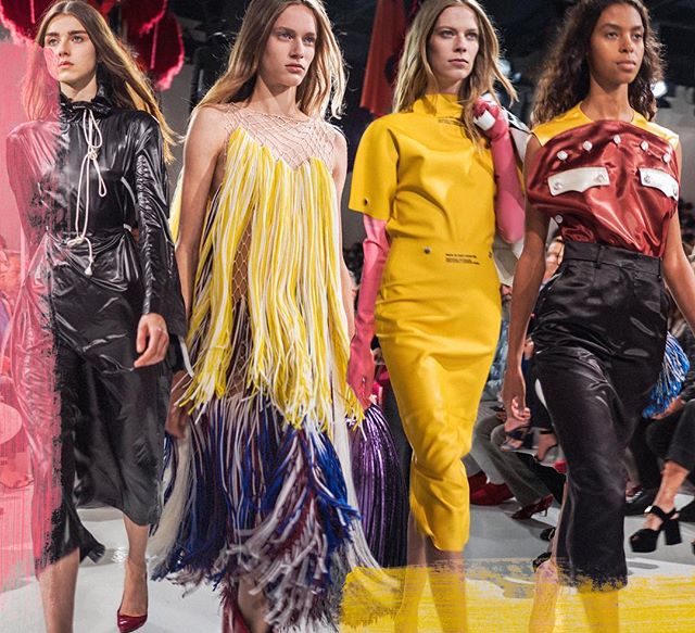 Where his first collection at the helm of @calvinklein was a celebration of the Wild West, @rafsimons' SS18 Calvin Klein was knell of the unsettling social dystopia of a Westworld America (starring space cowboys and contamination outerwear)