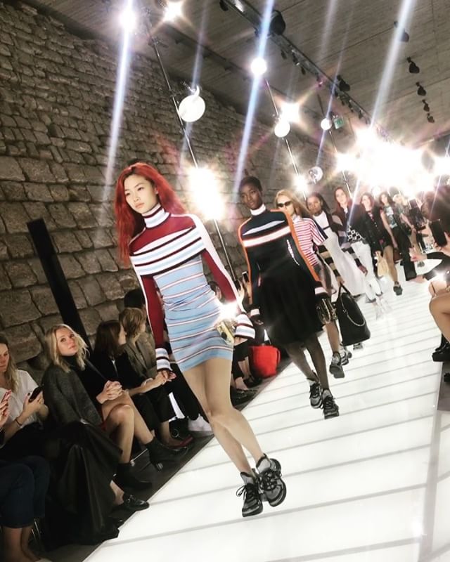 No matter how many seasons I've done it'll never feel normal to be able to attend shows like this @louisvuitton one tonight. Set beneath the Louvre (yes, it's insane) in Paris we finished PFW with Nicholas Ghesquière's stunning show. I'm in awe  