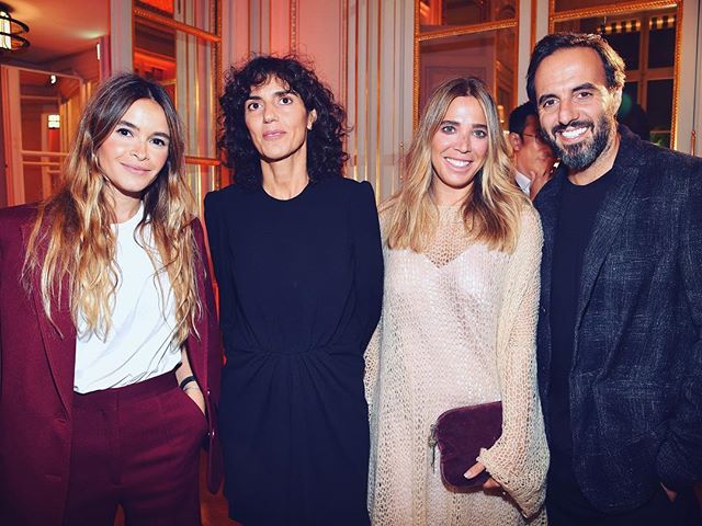 Throw back to the beautiful @buro247ru and @farfetch #BFFIxFarfetch dinner in Paris with my favorite people Jose Neves, CEO and Founder of Farfetch @josefarfetch, Daniela Cecílio Neves Founder of Asap54 @dandacecilioneves And Francesca Bellettini, CEO of @ysl, supporting young talents in design from 10 countries from Japan and Korea to Australia and Latin America. Looking forward to exciting 6 months of the Initiative ahead.    