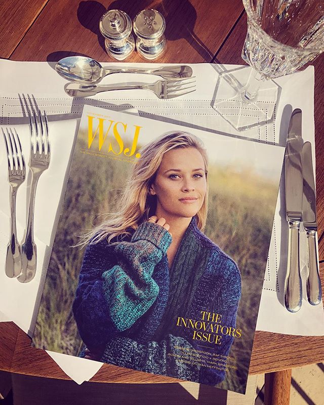 Hungry? Dig into the cover story I wrote on this big little legend @reesewitherspoon. On newsstands today!    @wsjmag