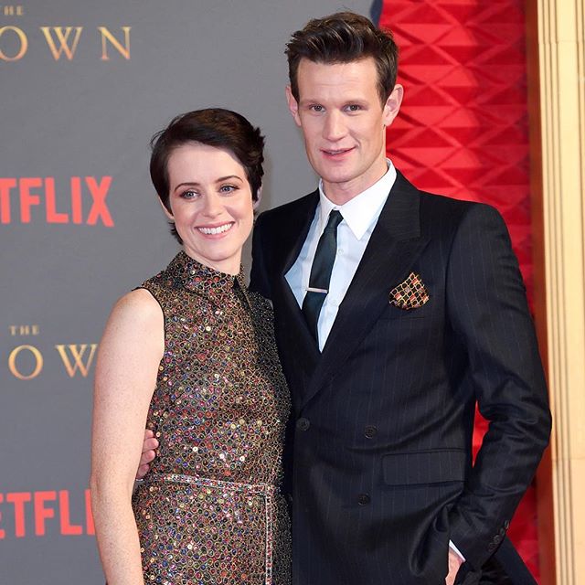 #Netflix s royals #ClaireFoy and #MattSmith attend the season 2 premiere of #TheCrown in #London #buro247singapore