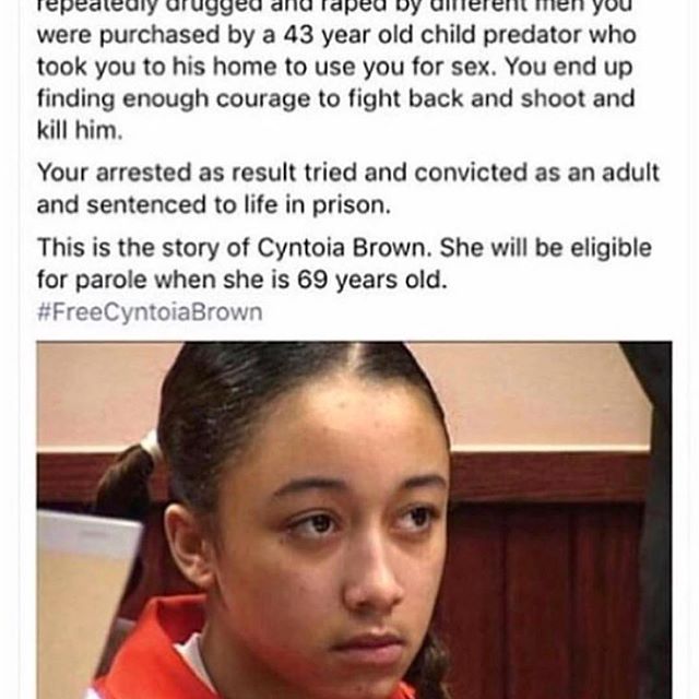 The justice system is so backwards!!! This is completely insane #freecyntoiabrown