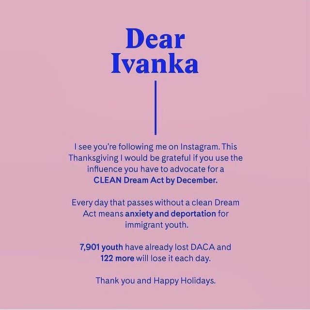 A thanksgiving message to @ivankatrump #happyholidayseveryone