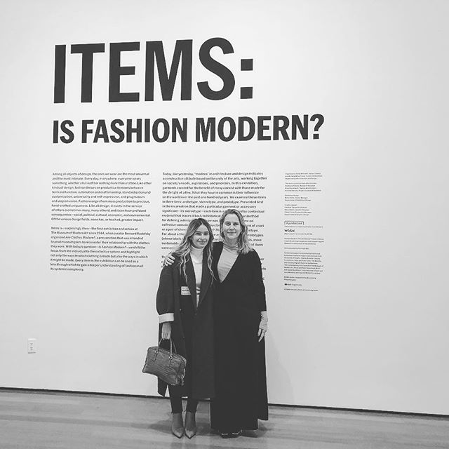 IS FASHION MODERN? Paola Antonelli and MOMA will answer your question. @paolantonelli @themuseumofmodernart thank you for having me and taking me through this great exhibition of history of fashion and costume