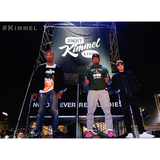 @NERD reunited for their first album in seven years! Incredible performance on #Kimmel TONIGHT! #Lemon #NoOneEverReallyDies @Pharrell