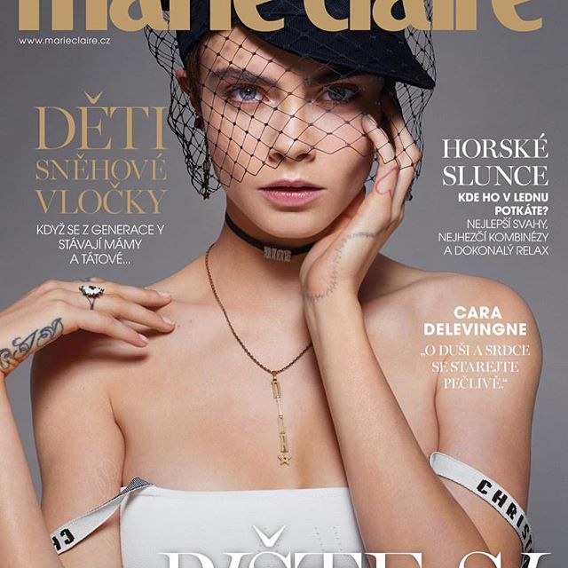 My new cover of @marieclairecz with @dior      by Jean-Baptiste Mondino