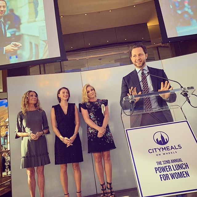 I'm officially a lady who lunches. FINALLY. Yesterday, I was honored by @citymeals, an organization that has fed housebound New Yorkers since 1981. I started delivering meals in the downtown blackout after Hurricane Sandy because it was a quick, personal way to help out my neighbors. From there, it evolved into a ritual amongst my friends (I think they needed better karma) and a family tradition at Christmastime to honor my Uncle Fred, who was housebound when he passed away in 2014. (It was awesome that the Blasberg s were in town for this!) At lunch, I was incredibly uncomfortable being in a room with so many powerful women and being the center of attention LOLS, that's actually my wildest fantasy! But what is surreal about getting recognized for working with Citymeals is that I get much more out of it than I put into it. I was humbled to be honored and I was happy to see everyone. Almost as happy as @jenbrillbrill, who finally met her idol, the pint-sized sex therapist Dr. Ruth (last pic). For more info: citymeals.org