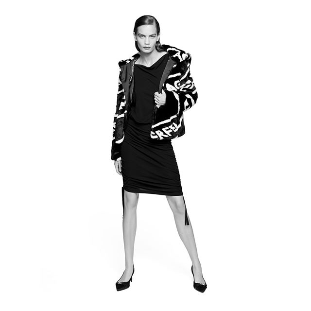 Who says a coat can't be cozy AND chic? #KARLLAGERFELD