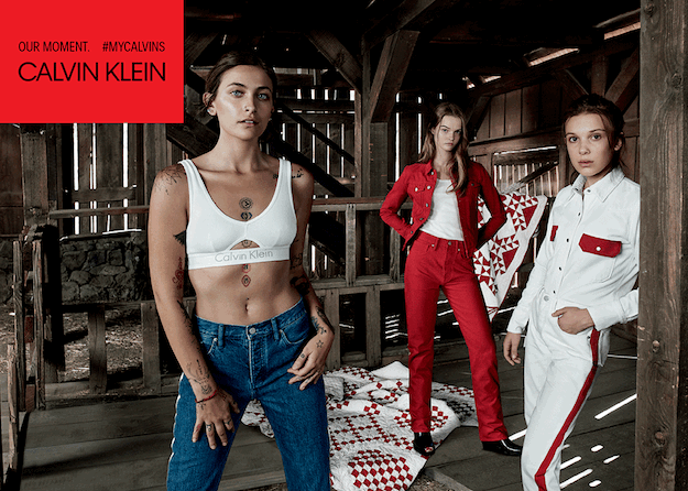 Майкл Жексоны охин, Милли Бобби Браун нар Calvin Klein-ы сурталчилгаанд Майкл Жексоны охин, Милли Бобби Браун нар Calvin Klein-ы сурталчилгаанд