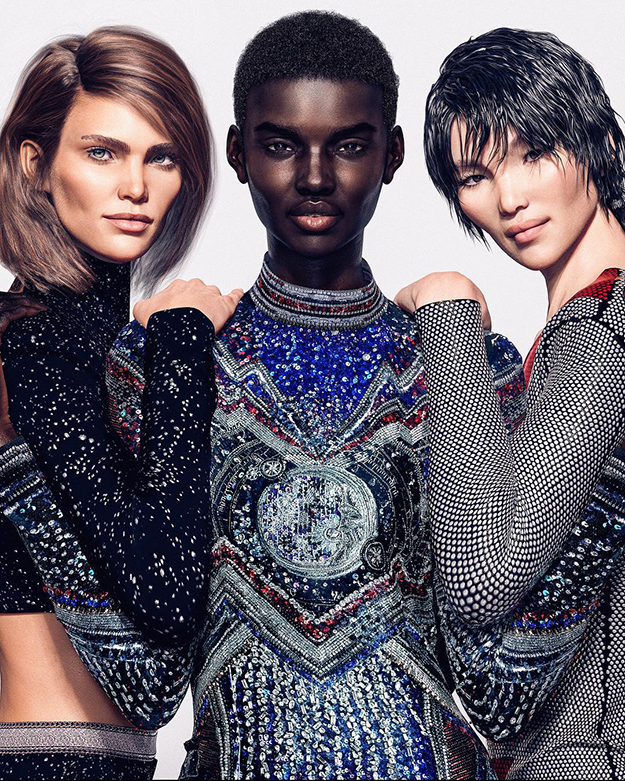Balmain брэнд виртуал моделиудаас бүрдсэн "арми" танилцууллаа Balmain брэнд виртуал моделиудаас бүрдсэн "арми" танилцууллаа