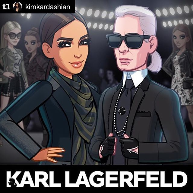 #regram @kimkardashian • • •
Beyond excited to be part of the #KimKardashianGame with the one and only @kimkardashian ! #KarlLagerfeld