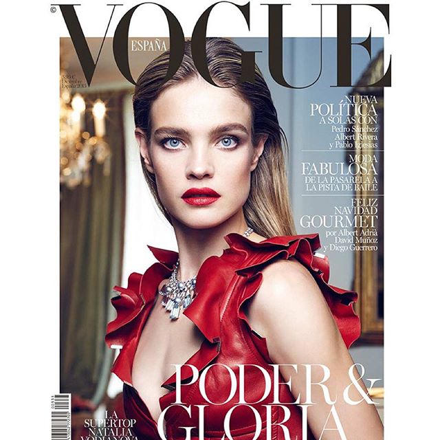 Vogue España, December 2015. Photo by @nicobustos for @guerlain