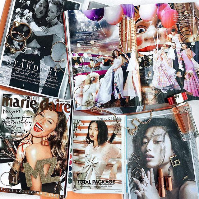 Updating @imgmodelsaustralia books this arvo: thank you so much @teenvogue and @marieclaireau for having me in your pages this month