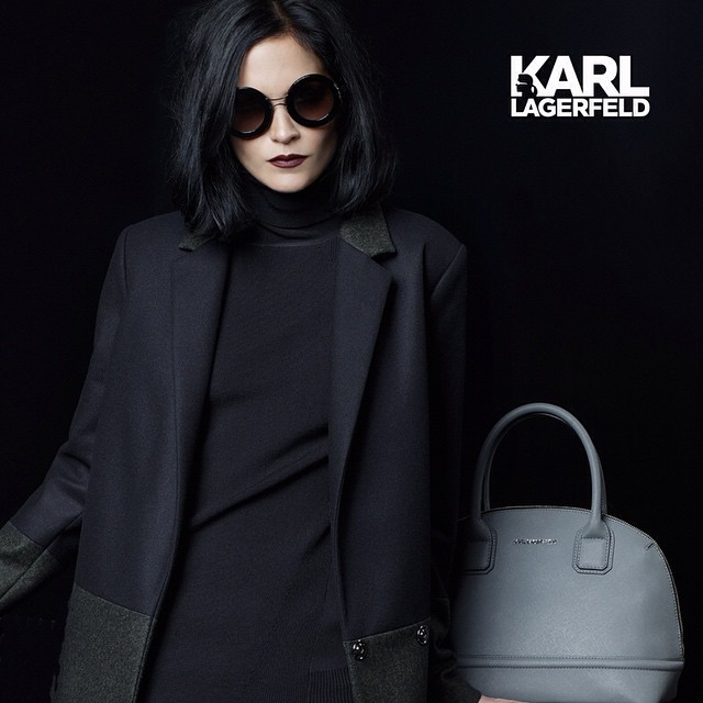 #LeighLezark @themisshapes in the latest #KARLLAGERFELD #campaignMore images on Karl.com