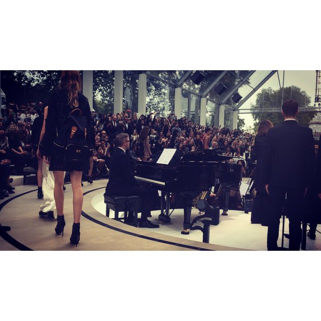 Under grey skies and in the presence of the Prince Albert memorial and with the live sounds of Alison Moyet, @burberry made me fall in love with London all over again. (And macramé lace.) #LFW 