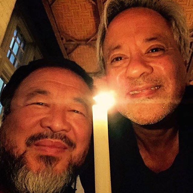 All is said in this pic  #AnishKapoor & #AiWeiWei @dirty_corner @aiww @kamelmennour (RG @dirty_corner) #Respect