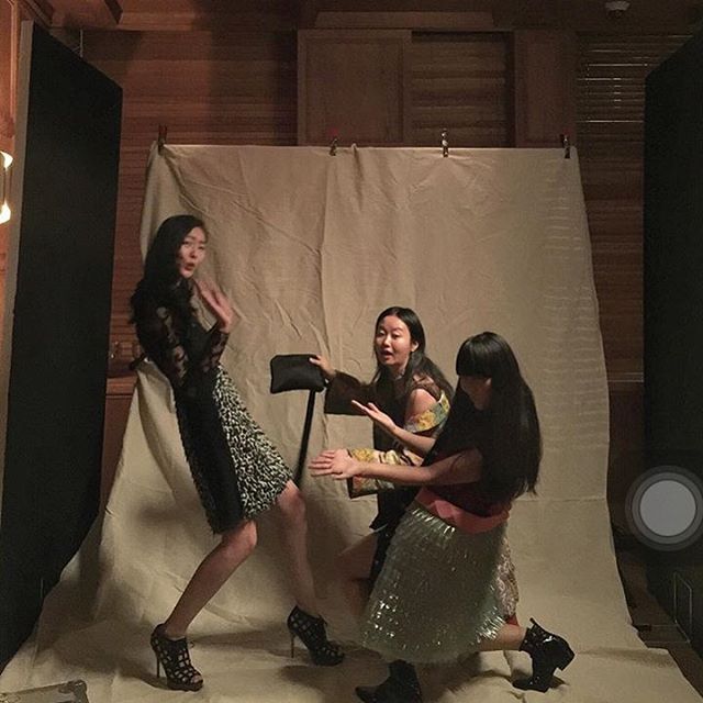 #regram @lucialiustylist #leanback with Lucia and @susiebubble #bof500!