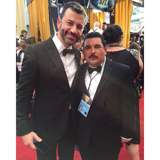 @JimmyKimmel & @IamGuillermo at the #Emmys