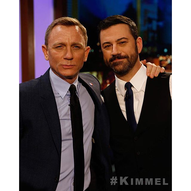 Daniel Craig shares rejected James Bond cocktails tonight on #Kimmel... #shakennotstirred #Spectre