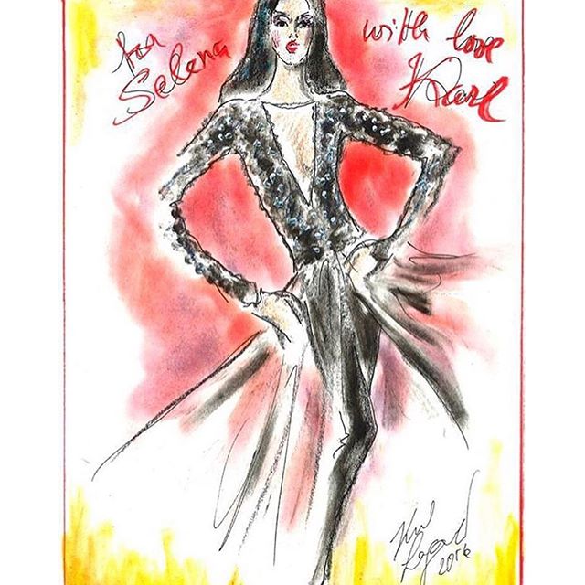 @selenagomez "Revival" Tour stage dress by Karl Lagerfeld    
#KARLLAGERFELD #revivalstyle #selenagomez #revivaltour