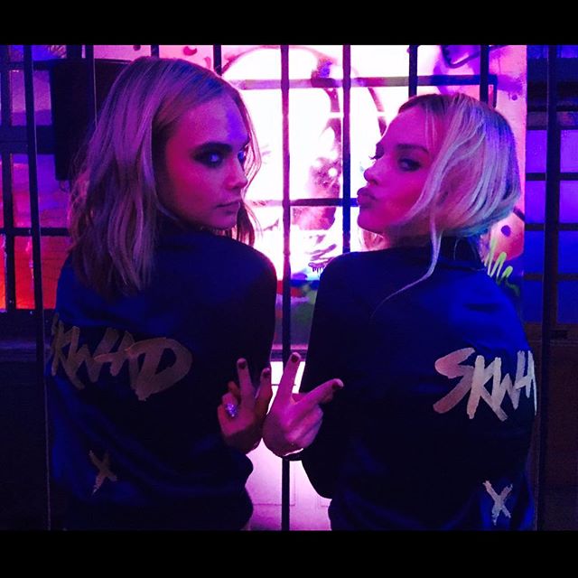 Thank you so much for our Skwad tracksuits @chaos @stockdalecharlotte @katielyall   by David Ayer