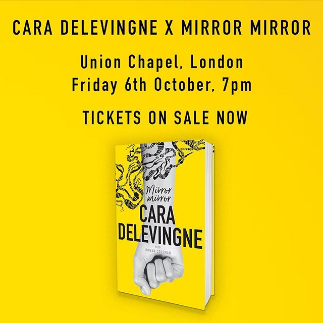 I m going to be talking about my book #MirrorMirror at Union Chapel London. Hope to see you there! Get your tickets at the link in my bio