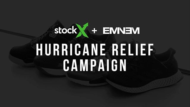 Teamed up with @stockx and few other well known folks to raise money for hurricane relief. Donate for a chance to win some rare kicks! Link in bio.