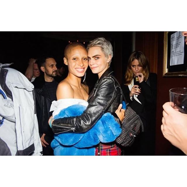 So proud of this beauty, killing it at fashion week @adwoaaboah photobombed by @dynamomagician   by @jamesdkelly