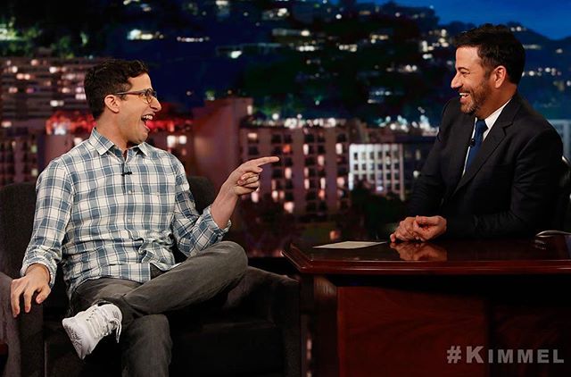 Good times with new dad Andy Samberg! @TheLonelyIsland #Brooklyn99