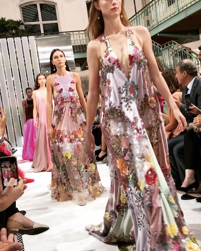 I have goosebumps. The most beautiful @maisonvalentino by Pier Paolo Piccioli collection so far   Thank you for having me every season. Watch the whole thing because it's just so good.