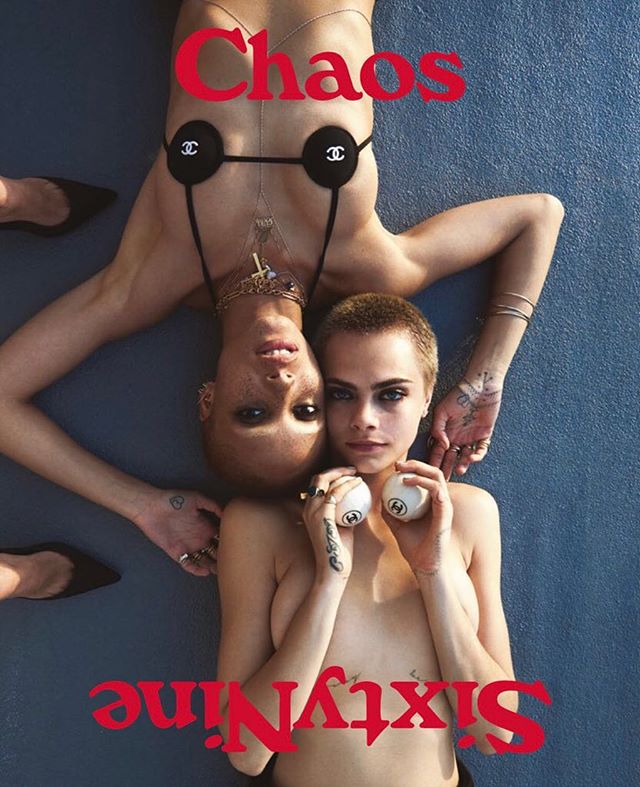 So honored to be on the cover of the new @chaossixtynine poster book issue one with my bestie @adwoaaboah thank you @chaos @cassblackbird @thevalgarland @chanelofficial I   u all so very much!