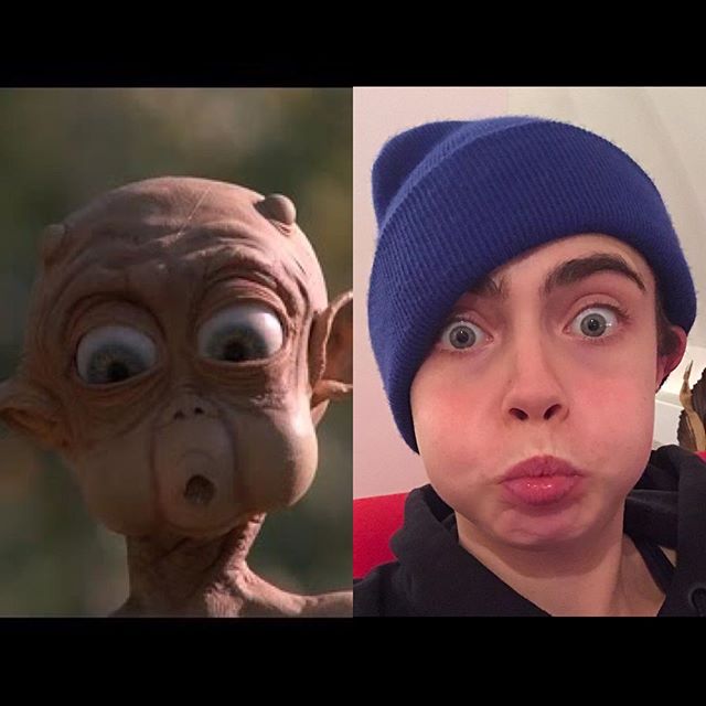 @poppydelevingne kindly reminded me that I look like this alien from Mac & Me. I have to admit, she is completely right  