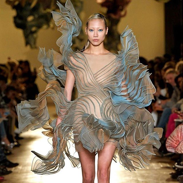 #Couture week catch-up: #SooJoo on the #IrisvanHerpen runway in a collection that fused the artificial with the organic - see the looks on buro247.sg #Buro247Singapore #fashion