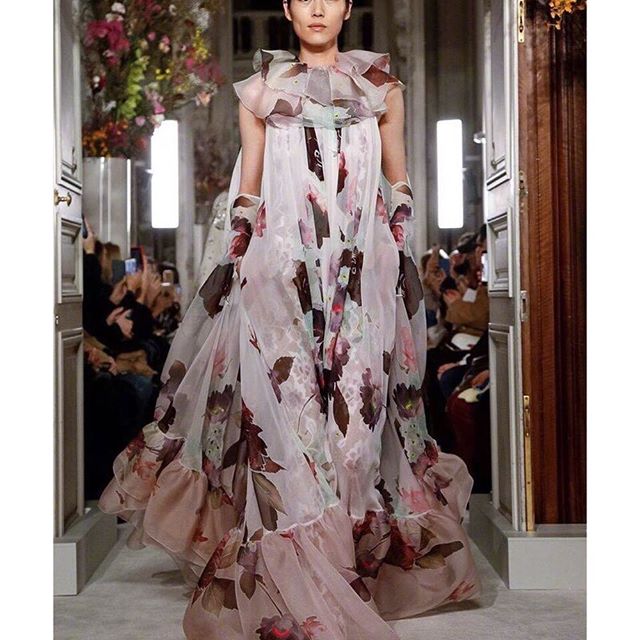 More   from #ValentinoHauteCouture today. @pppiccioli turned the @maisonvalentino runway into every flower lover s dream! Thank you to the team of @pppiccioli #joemckenna #patriziapilotti for gifting us with so many petals and dreams 
 @patmcgrathreal       @guidopalau