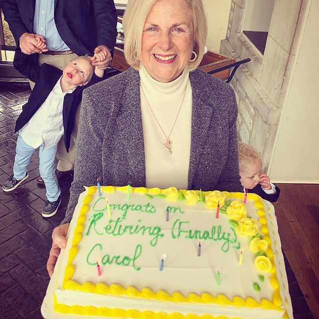 The one thing my mom asked for when she retired was NOT to have a party. So, naturally, we threw her one. Carol Blasberg worked for Washington University s medical center for 48 years, and it was an honor to celebrate the career of a woman who showed my brother and I firsthand what hard work and sacrifice (and jet lag) looked like. For once, mom didn t know best: You deserve a thousand cakes and we re all so proud of you!    