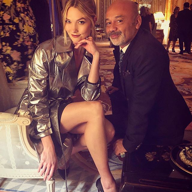 (Ready for a really good one?) It s my soul sister and godfather of soles         @karliekloss @louboutinworld