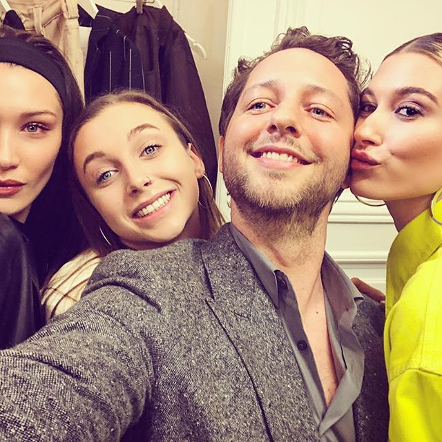 #tbt to when I turned into a full on momager and forced @_emmachamberlain into a group selfie with @bellahadid and @haileybieber (this was Sunday, by the way)  