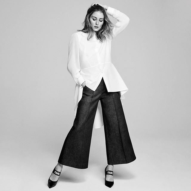 Thank you, @oliviapalermo, for this Monday outfit inspiration. #KARLXOLIVIA