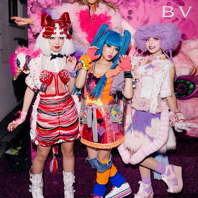 In @tomo_koizumi    at @voguejapan 20th anniversary party with @bulgariofficial and @kawaiimonstercafe girls     #mfw