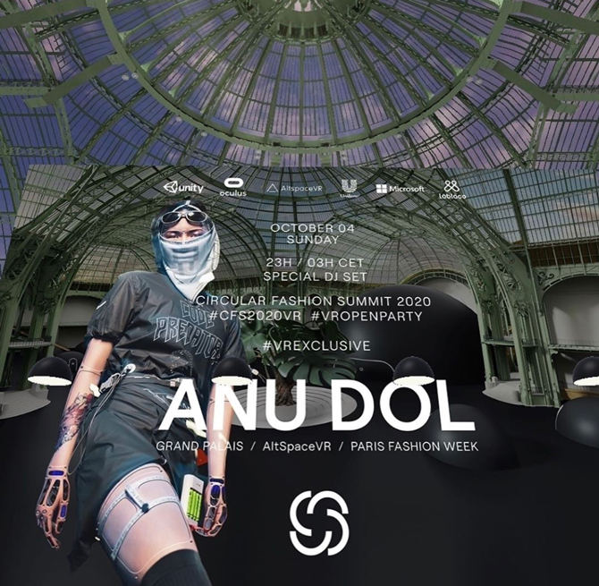 DJ Anu Dol-ын Circular Fashion Summit 2020 виртуал арга хэмжээнд зориулсан сет