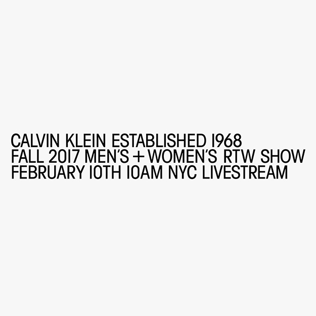 Шууд дамжуулалт: Calvin Klein намар-өвөл 2017 загварын шоу